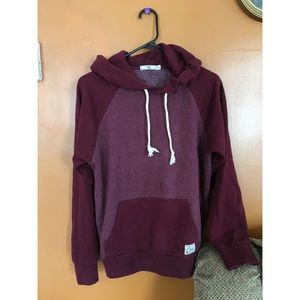 BURGUNDY OBEY HOODIE LARGE HOOD